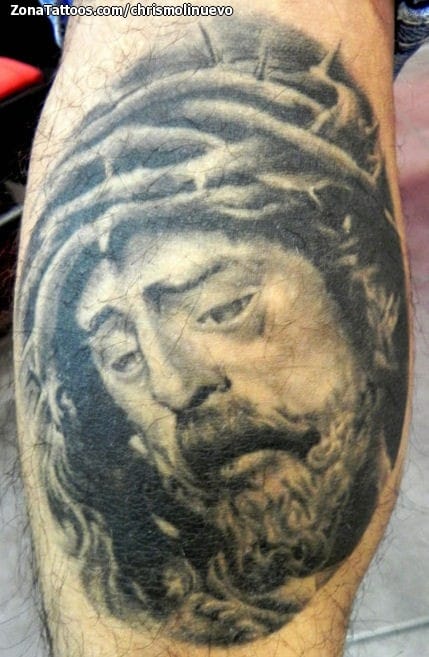 Tattoo photo Christ, Religious, Thorns