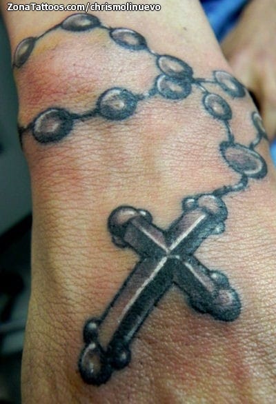 Foto de tatuaje Cruces, Rosarios, Religiosos