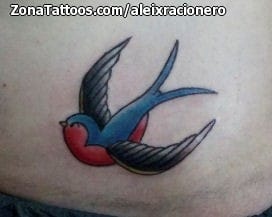 Foto de tatuaje Golondrinas, Aves, Animales