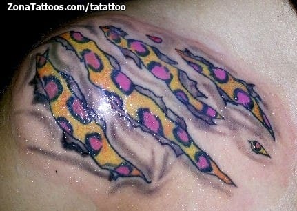 Foto de tatuaje Grietas, Manchas