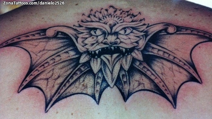 Tattoo photo Gargoyles, Back