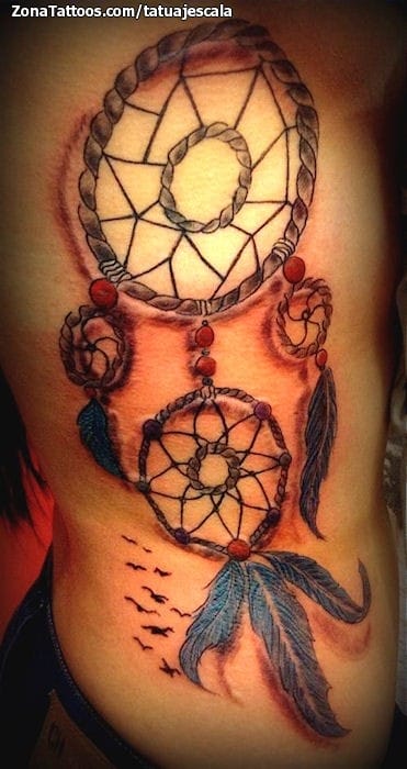 Tattoo photo Dreamcatcher, Feathers