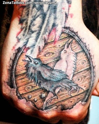 Foto de tatuaje Animales, Aves, Cuervos