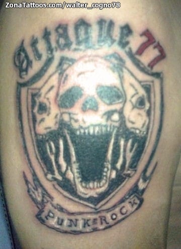 Foto de tatuaje Calaveras, Escudos