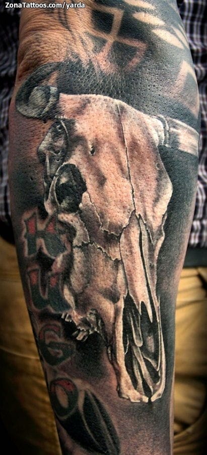 Tattoo photo Skulls, Animals