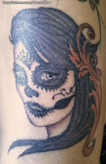 Tattoo photo Catrina, Feathers