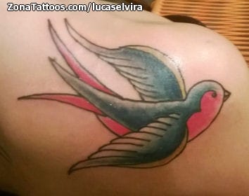 Foto de tatuaje Golondrinas, Aves, Animales