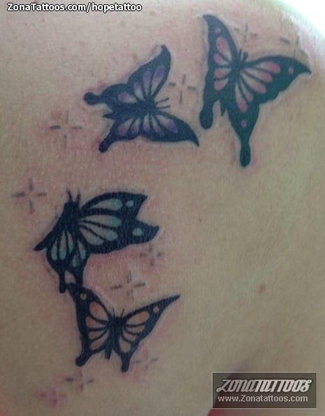 Foto de tatuaje Mariposas, Insectos