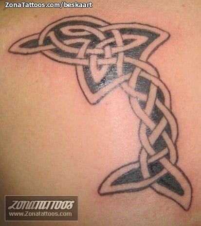 Tattoo photo Dolphins, Celtic, Animals