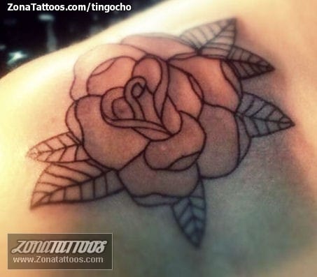 Tattoo photo Roses, Flowers