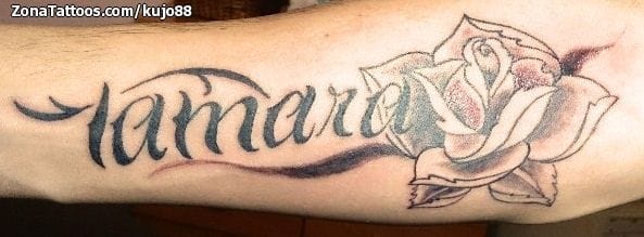 Tattoo photo Tamara, Names, Letters