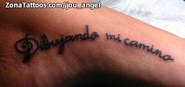 Foto de tatuaje Frases, Letras