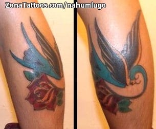 Foto de tatuaje Golondrinas, Old School, Aves