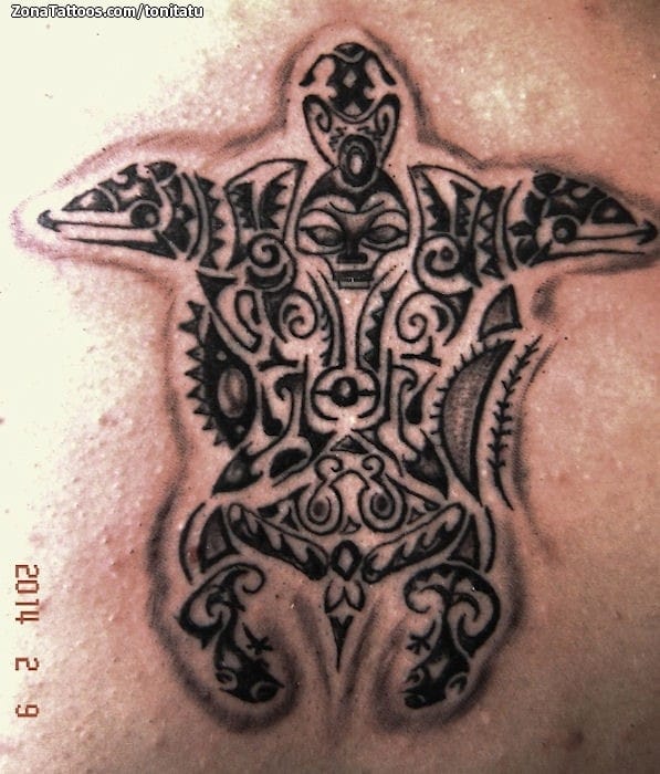 Tattoo photo Turtles, Maori, Animals