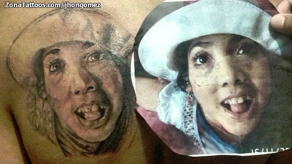 Foto de tatuaje Rostros, Retratos