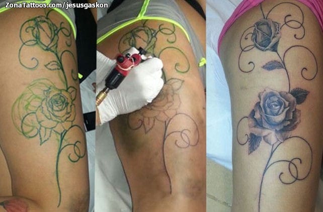 Foto de tatuaje Rosas, Flores