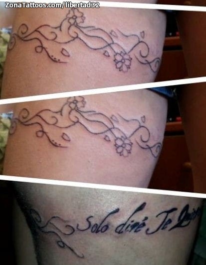 Tattoo photo Messages, Letters, Flourish