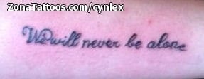 Tattoo photo Messages, Letters