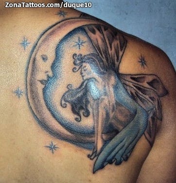 Tattoo photo Fairies, Moons, Fantasy