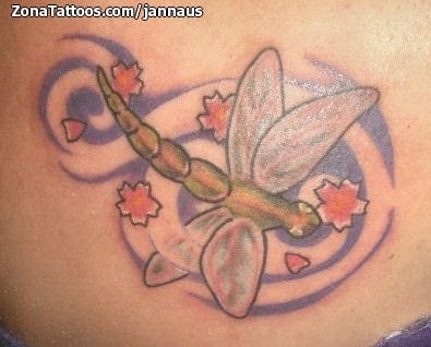 Tattoo photo Dragonflies, Insects