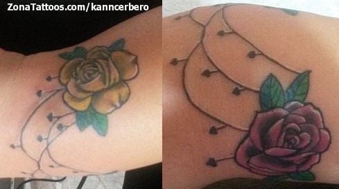 Tattoo photo Roses, Flowers