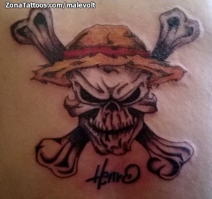 Foto de tatuaje Calaveras, Huesos, Sombreros