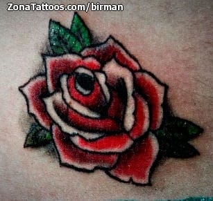 Tattoo photo Roses, Old School, Flowers