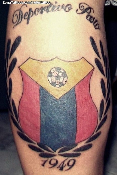 Tattoo photo Badges, Laurels, Soccer-Football