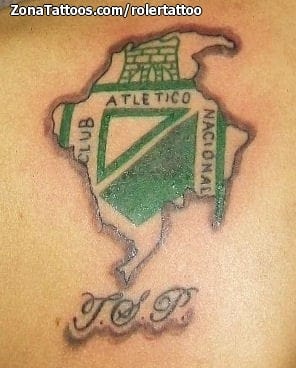 Foto de tatuaje Escudos, Mapas, Fútbol