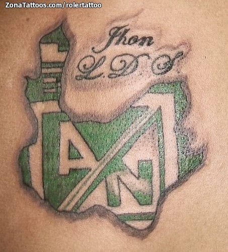 Foto de tatuaje Escudos, Fútbol