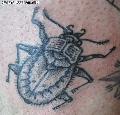 Tattoo photo Insects, Pointillism