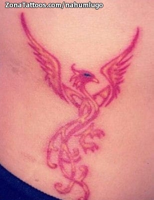 Foto de tatuaje Ave Fénix, Fantasía