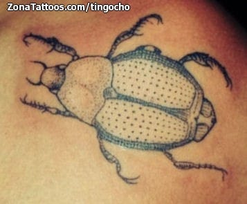 Foto de tatuaje Escarabajos, Puntillismo, Insectos