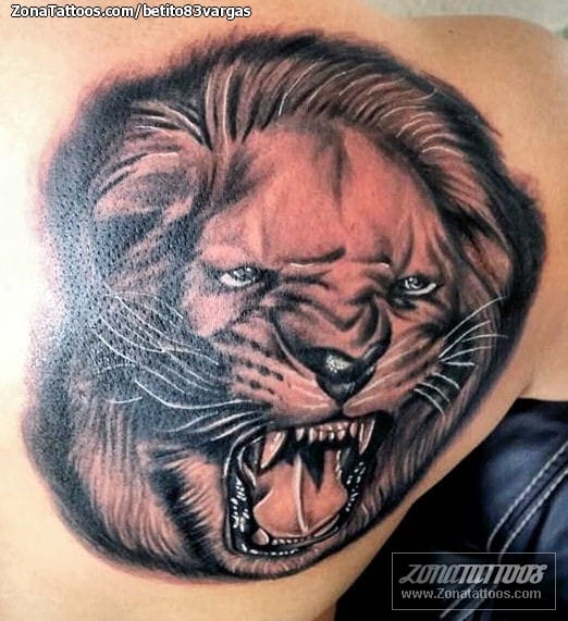 Tattoo photo Lions, Animals