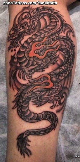 Foto de tatuaje Dragones, Orientales