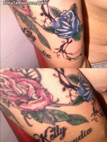 Tattoo photo Roses, Flowers