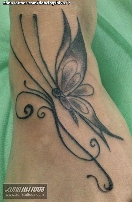 Tattoo photo Butterflies, Flourish, Insects