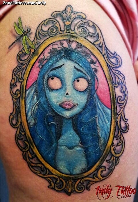 Foto de tatuaje Tim Burton, Ornamentos, Corpse Bride