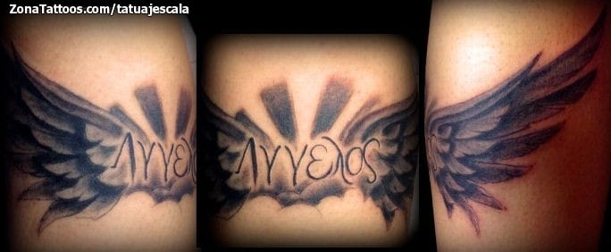 Tattoo photo Greek, Wings