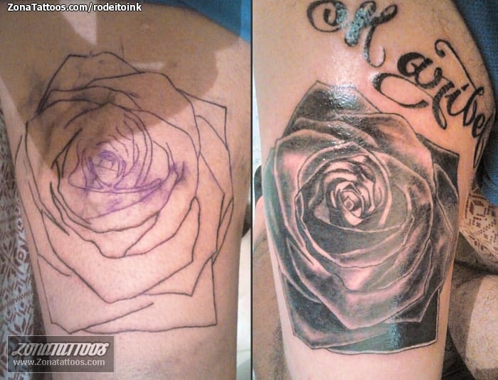 Tattoo photo Roses, Flowers