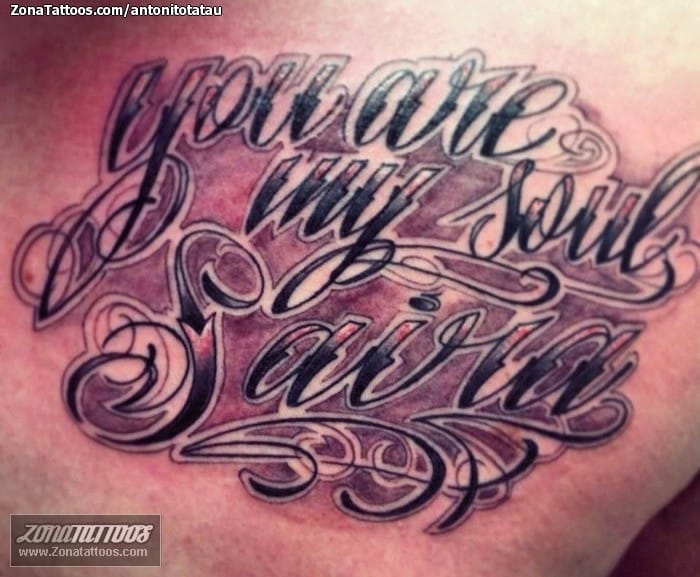 Tattoo photo Letters, Messages