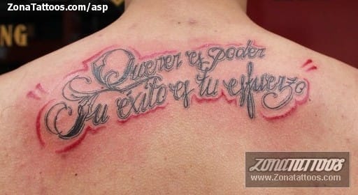 Foto de tatuaje Letras, Frases