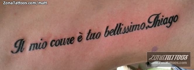 Foto de tatuaje Letras, Frases