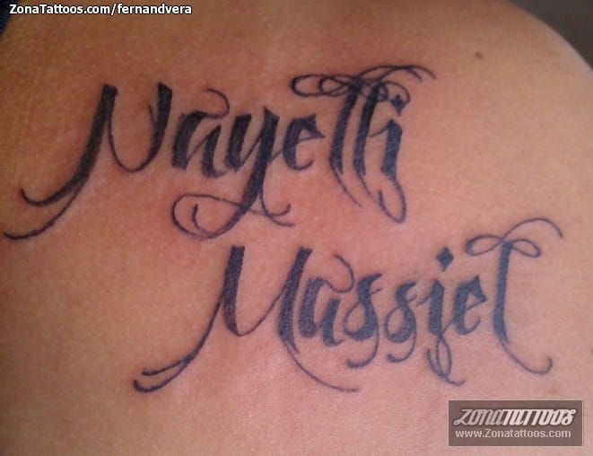 Tattoo photo Names, Letters