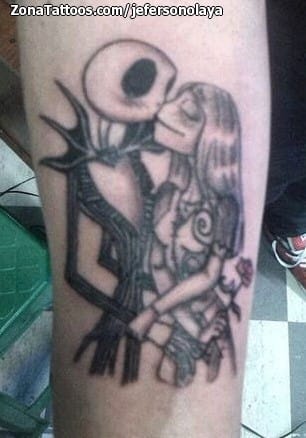 Tattoo photo Tim Burton, Jack Skellington