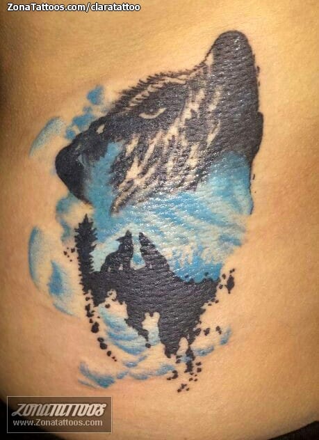 Foto de tatuaje Lobos, Animales