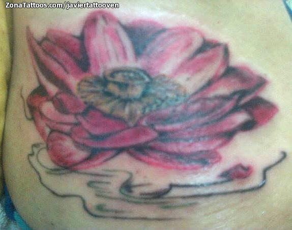 Foto de tatuaje Lotos, Flores