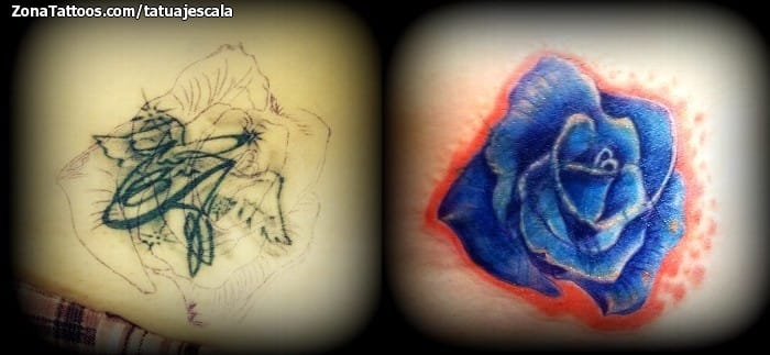 Foto de tatuaje Cover Up, Rosas, Flores