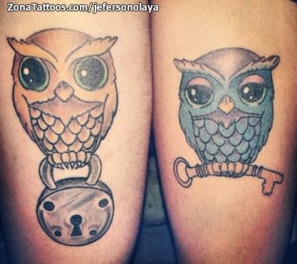 Tattoo of Owls, Animals, Birds