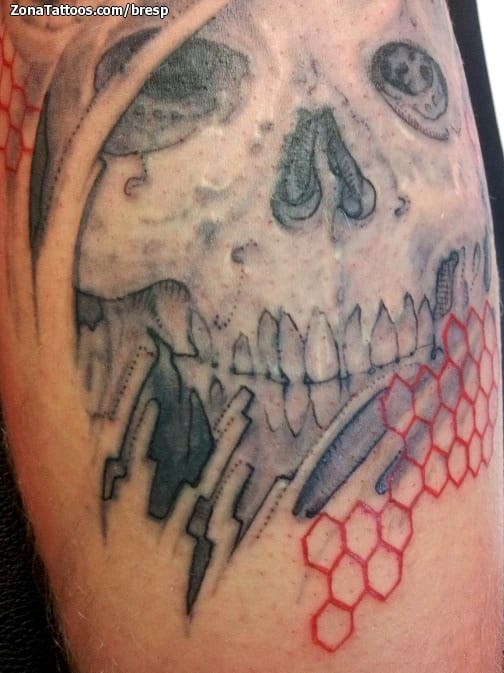 Tattoo photo Skulls, Geometrics